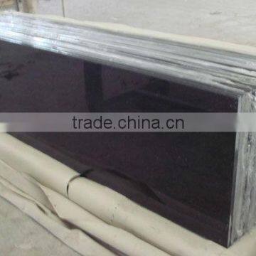 prefab polished Shanxi black granite countertop