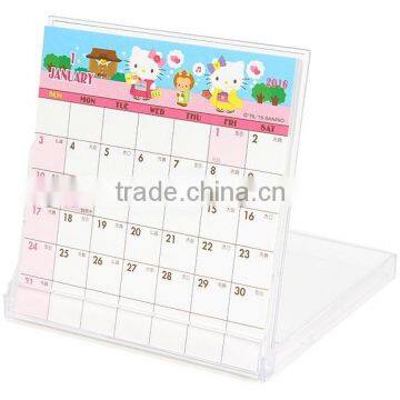 high quality luxious gift desktop calender welcome OEM table calender