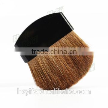 Plastic Handle Flat Small Natural Pony Hair Compact Blusher Brush