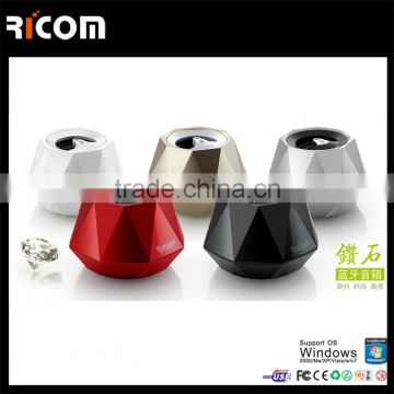 Ricom Promotion gift diamond shape mini bluetooth speaker with hands-free function--S609-Shenzhen Ricom