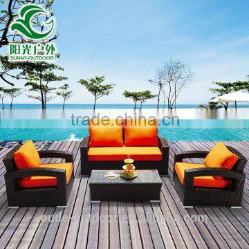 popular new design outdoor wicker rattan balcony sofa set for sale