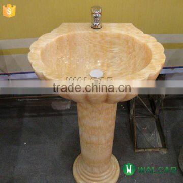 natural stone pedestal sink bathroom pedestal sink                        
                                                                                Supplier's Choice