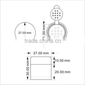 Round Shape Plastic Empty Compact Cosmetic Loose Powder Case photo-2