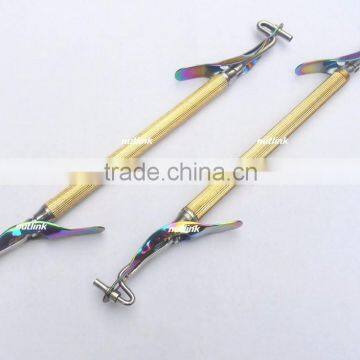 Dental Amalgam Carrier Double Ended Gold Plated