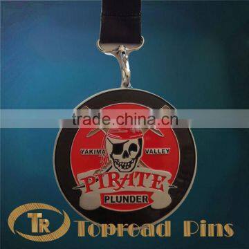 Profressional manufactured medal product in China with beautiful ribbon accesory