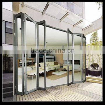 china suppliers interior doors powder coated aluminum sliding folding door