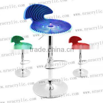 spyra modern led table and bar stools acrylic furniture