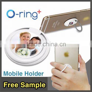 O-ring+ cheap plastic FInger Ring holder ring stand for Mobile phone