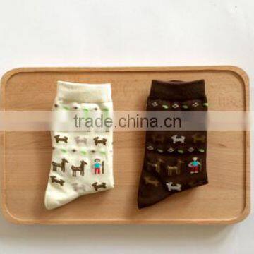 Adult Unisex Midcalf Jacquard High Quality Casual Sock photo-3