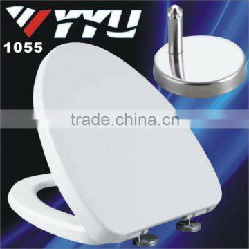 1055 Toilet Seats; Soft-Closing Toilet Seat Cover PP Plastic Ceramic Toilet Seats