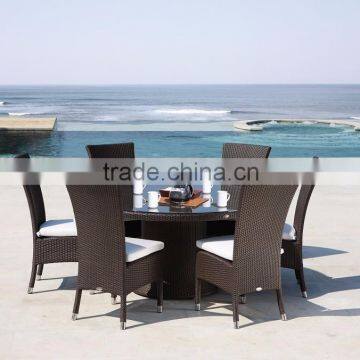 Wholesales synthetic rattan furniture dining set - Patio outdoor dining set