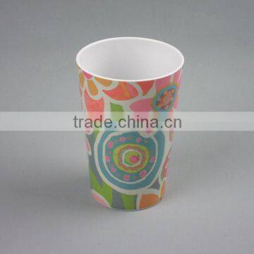 Melamine high quality plastic tube cup