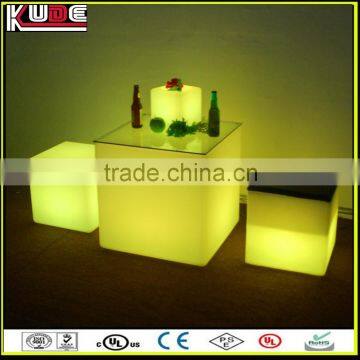 New Stylish Glowing Furniture LED Cube Table and Cube Stool For Night Club and Bar photo-6