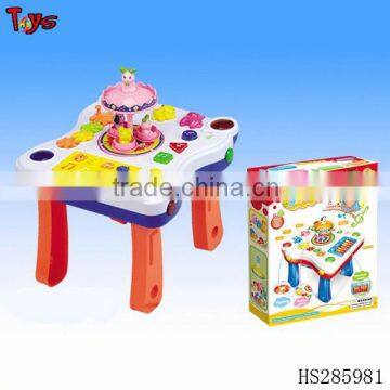 Newest turing animal with learning table baby toys wholesale