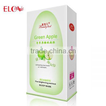 Green apple whitening brightening soothing sleep mask