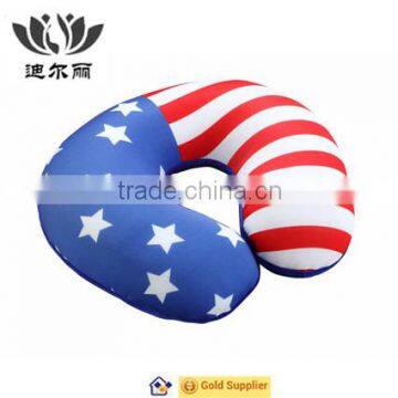 Unique usa flag micro beads travel Neck Pillow