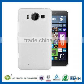 C&T Hot selling white tpu soft clear case cover skin for microsoft nokia lumia 950