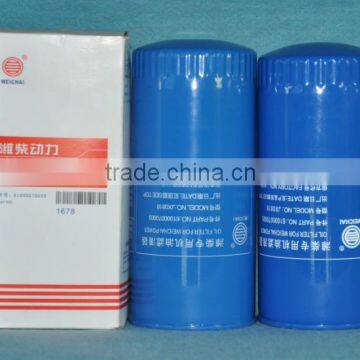 WEICHAI oil filter, fuel filter, air filter for truck, excavator etc