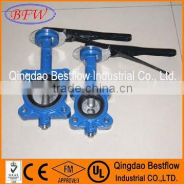 wafer type butterfly valve with pinless