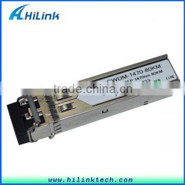 Dual Fiber LC Compatible Optics Cisco Switches 1270nm~1610nm 1.25G 80km CWDM SFP