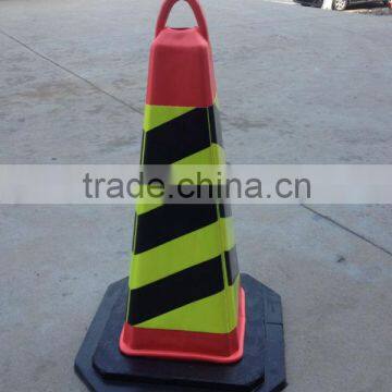 750mm safety Traffic cone black base