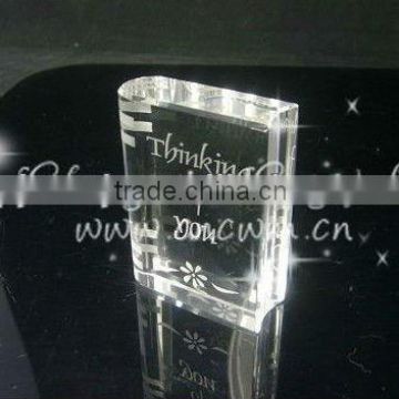 Stunning 3D Laser Image Crystal For Souvenir Gifts