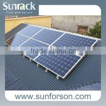 solar pv metal roof mounting system