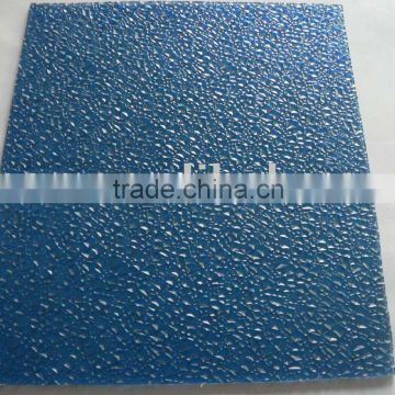 blue pc embossed sheet