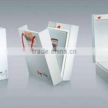 creative design cardboard shoe box with handle for hot sale