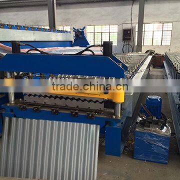 Corrugated Roofing Sheet Roll Forming Machine , Roofing Sheet Making Machine , Metal Steel Roof Tile Sheet Making Machine Price