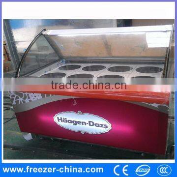 ice cream showcase display cabinet for commercial use gelato freezer