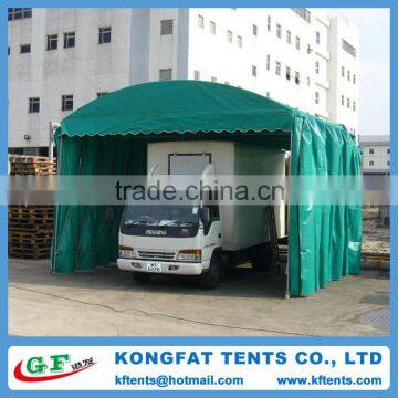 Folding aluminum mobile carport