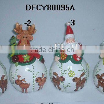 christmas ball shape candle holder for decoration