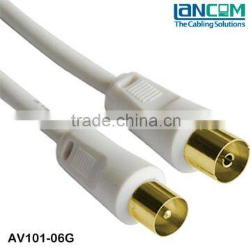 Gold Plated High Grade 3C2V TV Coaxial Cable M/F,75ohm Lower Price