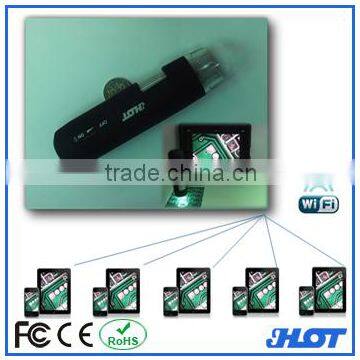 wireless digital microscope display images on iPad/iPhone/Android tablet PC/Android mobile, wifi capable mobile device