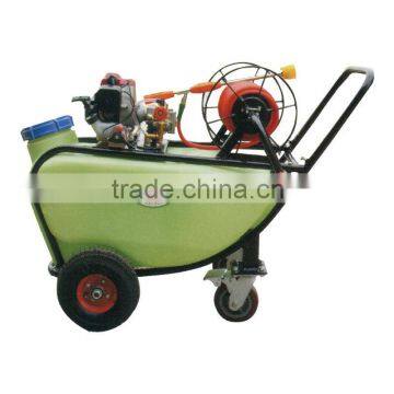 Agricultural garden hand-push power sprayer