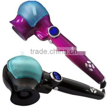 Titanium Auto Hair Curler With Steam Spray Hair Care Styling Tools Ceramic Wave Hair Roller Magic Curling Iron LED Hair Styler