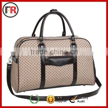 Promotional brand travel bags with mesh pocket
