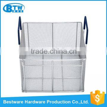 2016 hot sale OEM&ODM accept square shape stainless steel 322*313*230mm rectangular fry basket