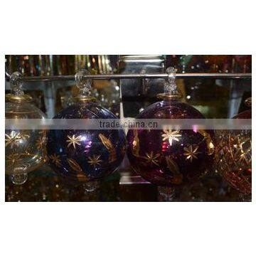 Hot selling Egyptian Hand blown Christmas Ornaments