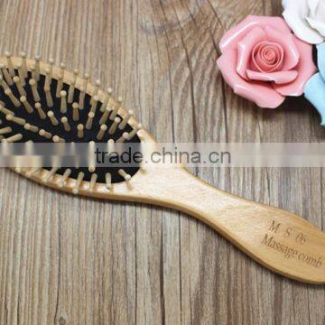 wholesale massage cushion vent wooden wood teeth hair brush