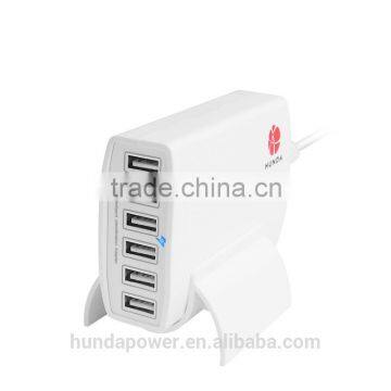 China Factory 5-6 Port Intelligent Usb Travel Charger 12A photo-4
