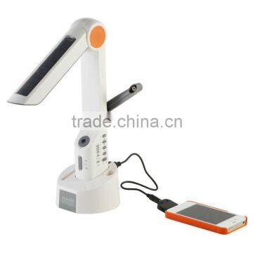 Solar Energy desk lamp & solar energy saving table lamp & solar cellphone charger with 1500mAh