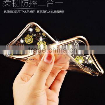 Luxury Design Newest Cellphone Acessories TPU Electroplate Flower Pattern Phone Case for IPhone 5 /6s/6plus photo-2