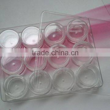 3g 5g Cosmetic Cream Jar 12pcs Sets Travel Kit Cream Jar Nail Bottles, Small Round Bottles