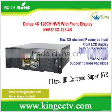 2015 Super Network Recording System 4K H.265 128 Channels 12Mp Front Display Dahua NVR