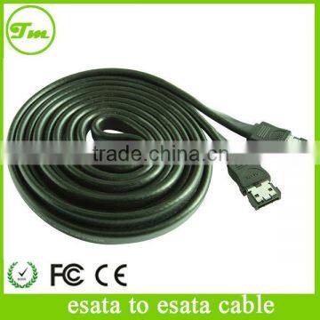 6 Black 3FT 7PIN Shielded eSATA to eSATA External Serial ATA Data Cable Cord