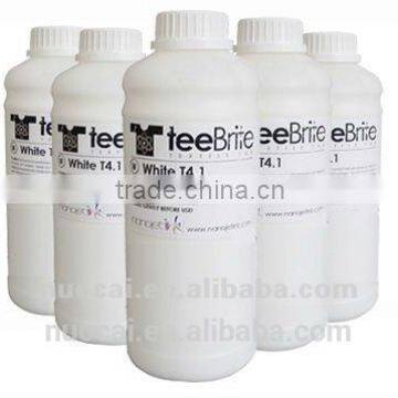 Guangzhou Eco solvent white ink for black t shirt printing,ink for flatbed printer