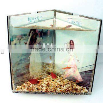 hot! fashionable acrylic Double-sided photo frame