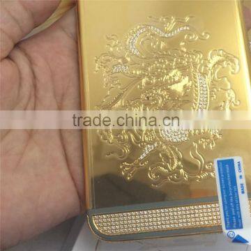 Goldview suppliers new products 2016 24k gold edition housing for iphone 6s 24k back cover